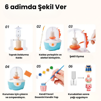 ClayMagic Seramik Atölye Seti